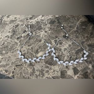 Two pear/leaf shaped bracelets